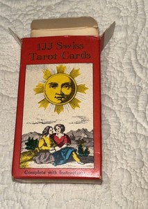 Vintage 1JJ Swiss Tarot Cards Full Color 78 Cards AG Muller 1974 FREE SHIPPING