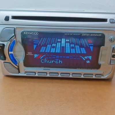 Kenwood DPX-5021M 2DIN Car Audio CD MD DSP Added Bluetooth Tested