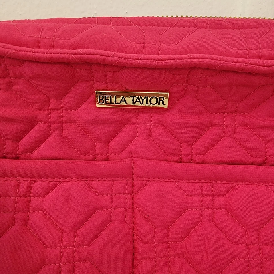 Cartera hobo acolchada rosa Bella Taylor nueva con etiquetas Foto 2 de 4