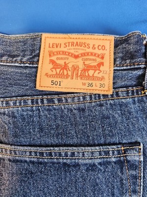 LEVIS 501 Herren Jeans 36 / 30 Blau  w. Neu W36 L30 Hose STRAUSS NP: 99,95 