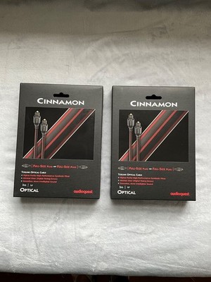 One (1) AudioQuest Cinnamon Digital Audio Optical Cable 3 M / 9.8 ft - NEW!!