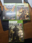 Gears of War 1, 2, & 3 Trilogy (Xbox 360, 2011) 3 Game Bundle W/Manuals - TESTED