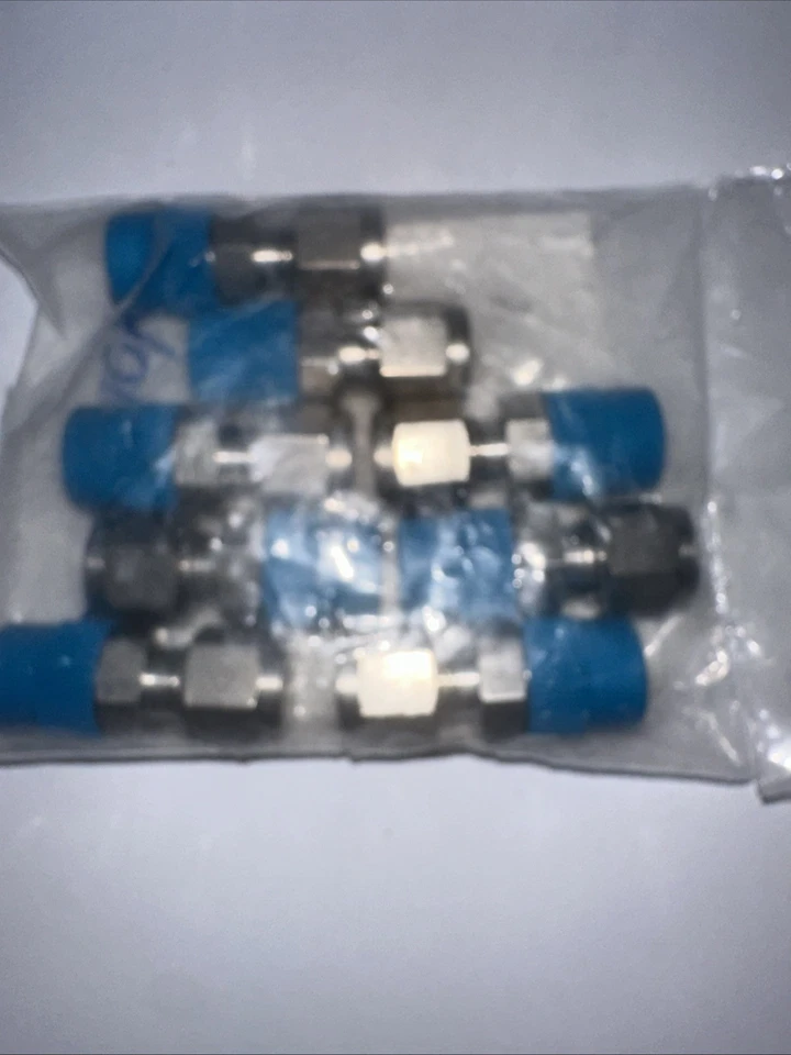 Lot of 8: Swagelok 1/4" X 1/4" Stainless Steel Tube Fitting SS-400-1-4 New - Image 3 of 4