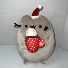 GUND Pusheen Snackable Hot Cocoa Christmas Holiday Stuffed Animal Cat Plush, 10"