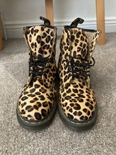 Dr Marten's Leopard Print Boots Size 7 Barely Worn
