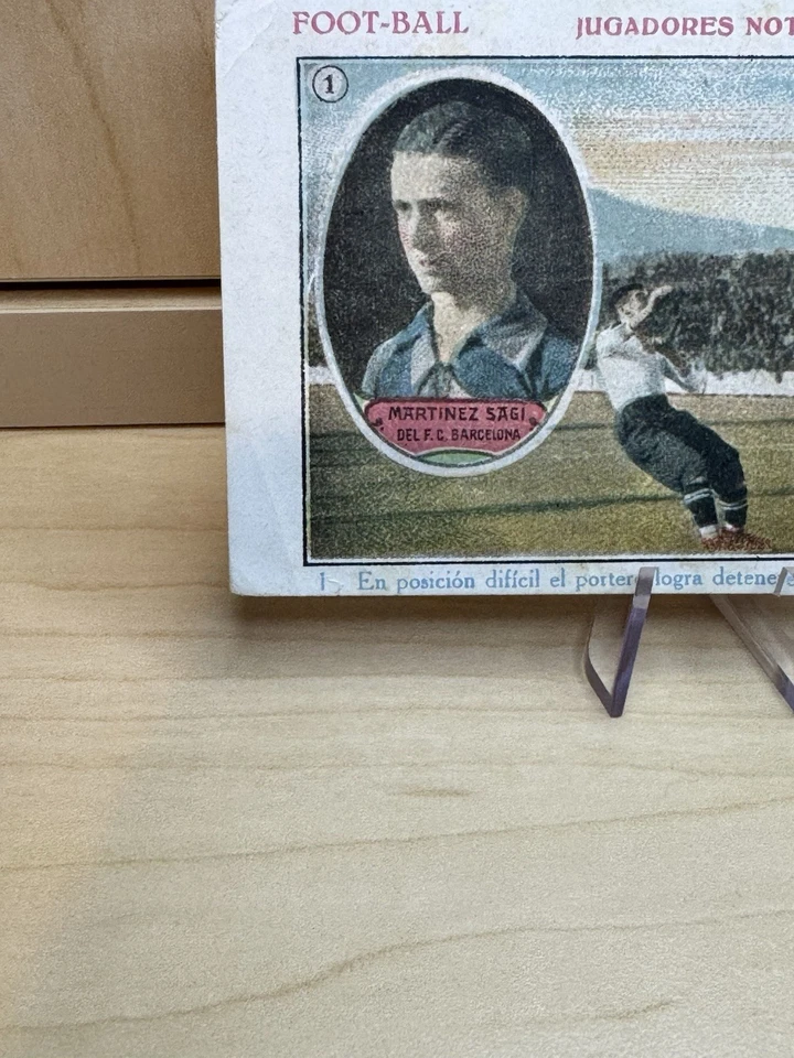 Tarjeta de Chocolates 1922 Martínez Sagi Jugadores Notables - Fútbol Raro Foto 4 de 4