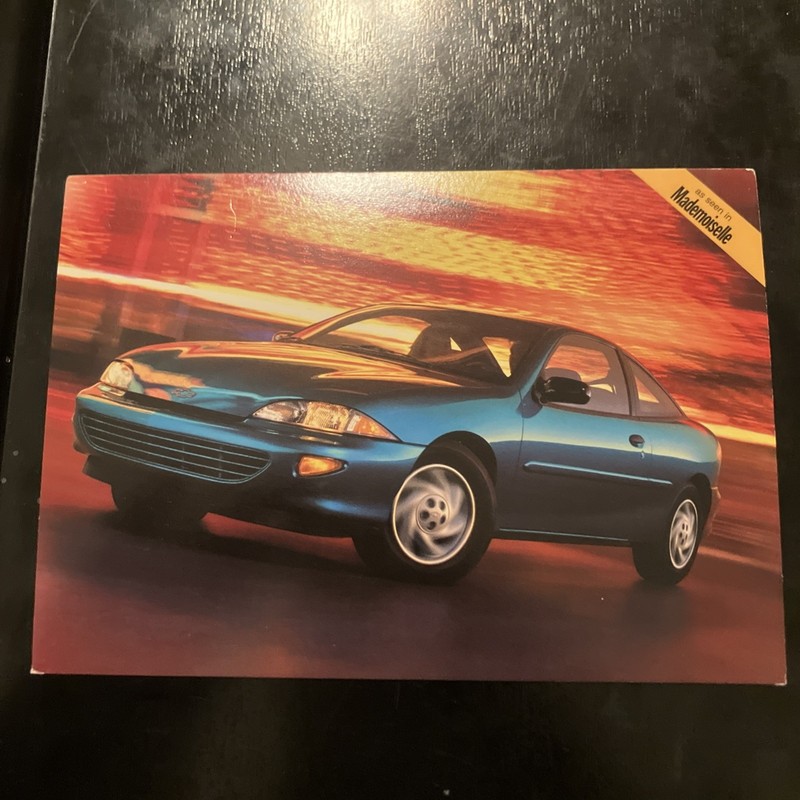1998  Chevrolet  Chevy  Cavalier Coupe Postcard Affordable Ready To Frame Vintag