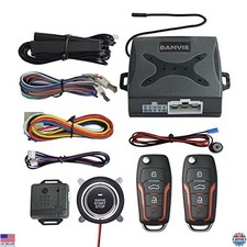 Push to Start Ignition Kit - PKE Keyless Entry Car Alarm with Remote Start/Stop