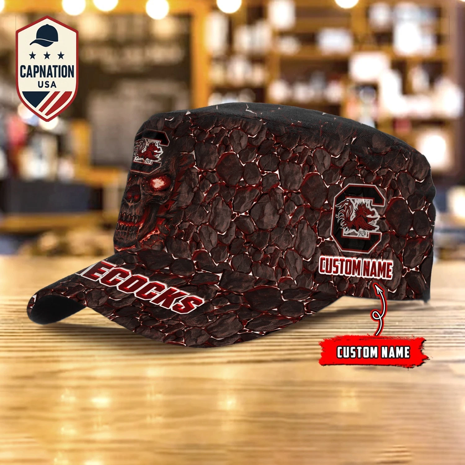 South-Carolina-Gamecocks Military Cap NCAA Military Cap NCAA Trucker Cap Army