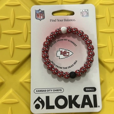 Small KANSAS CITY CHIEFS *LOKAI BRACELET WATER FROM MT. EVEREST MUD - Image 1 of 4