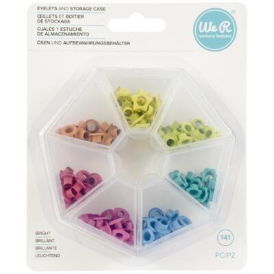 We R Eyelets W/Storage Case 140/Pkg  Box mit 140 Eyelets - 3 Varianten