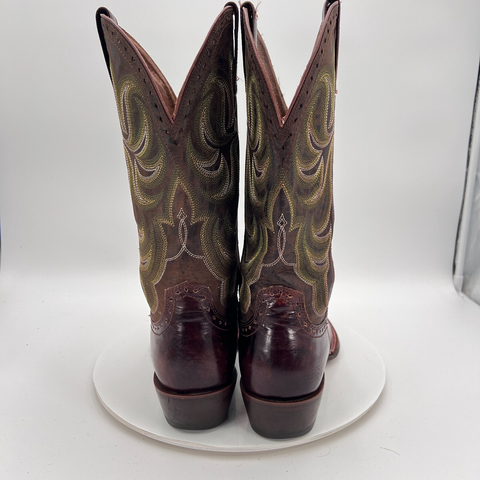 Ariat 10012763 Turnback Men Sz 10D Brown Square Toe leather Western