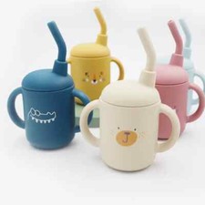 New 120ML Baby Silicone Sippy Cup BPA-Free Portable Storage Snack Feeding Cup