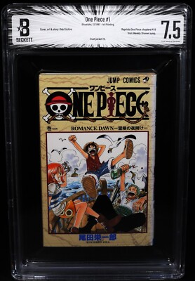 BGS 7.5 one piece Vol. 1 Romanze Dawn 1st Druck Graded Manga 1997 Japanisch