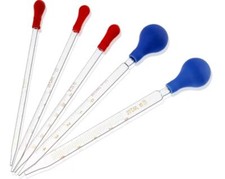 Glass Graduated Pipette Dropper Vol. 0.5ml/1ml/2ml/3ml/5ml/10mlTransfer Pipette
