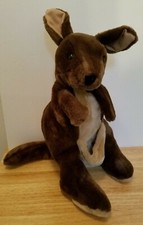 Folktails Folkmanis Furry 20" Kangaroo Hand Puppet Stuffed Toy Plush Furry Folk