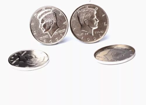 Zaubertrick halber Dollar magnetische Münzschale Magier Gimmick Münzen T7 - Bild 1 von 8