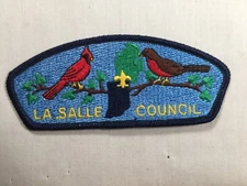 La Salle Council plastic back pb BSA CSP Patch