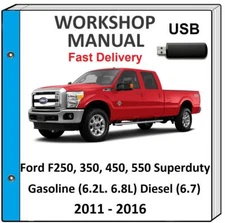 FORD F-250 F-350 F-450 F-550 2013 2014 2015 2016 SERVICE REPAIR WORKSHOP MANUAL 