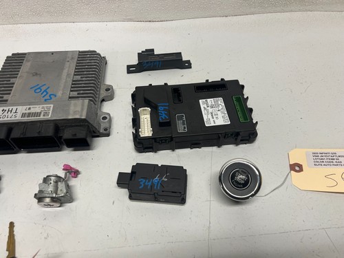 2020 INFINITI Q50 3.0L ECU IGNITION COMPUTER KEY SET MODULES, OEM LOT3491 - Picture 5 of 13