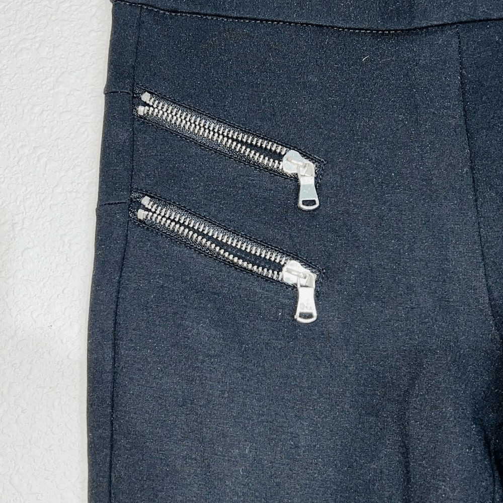 Zara Basic Black zip Pants - image 3