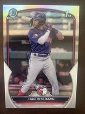 2023 Bowman Chrome Prospects Juan Benjamin /499 Refractor 1st Bowman Guardians