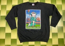 Vintage Betty Boop Love NYC Sweatshirt Parody Statue of Liberty Size Medium