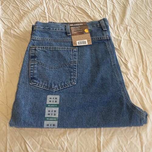 Men’s Carhartt Jeans 44x30 Tapered Leg Jean/Waist:20 In Nwts. LL
