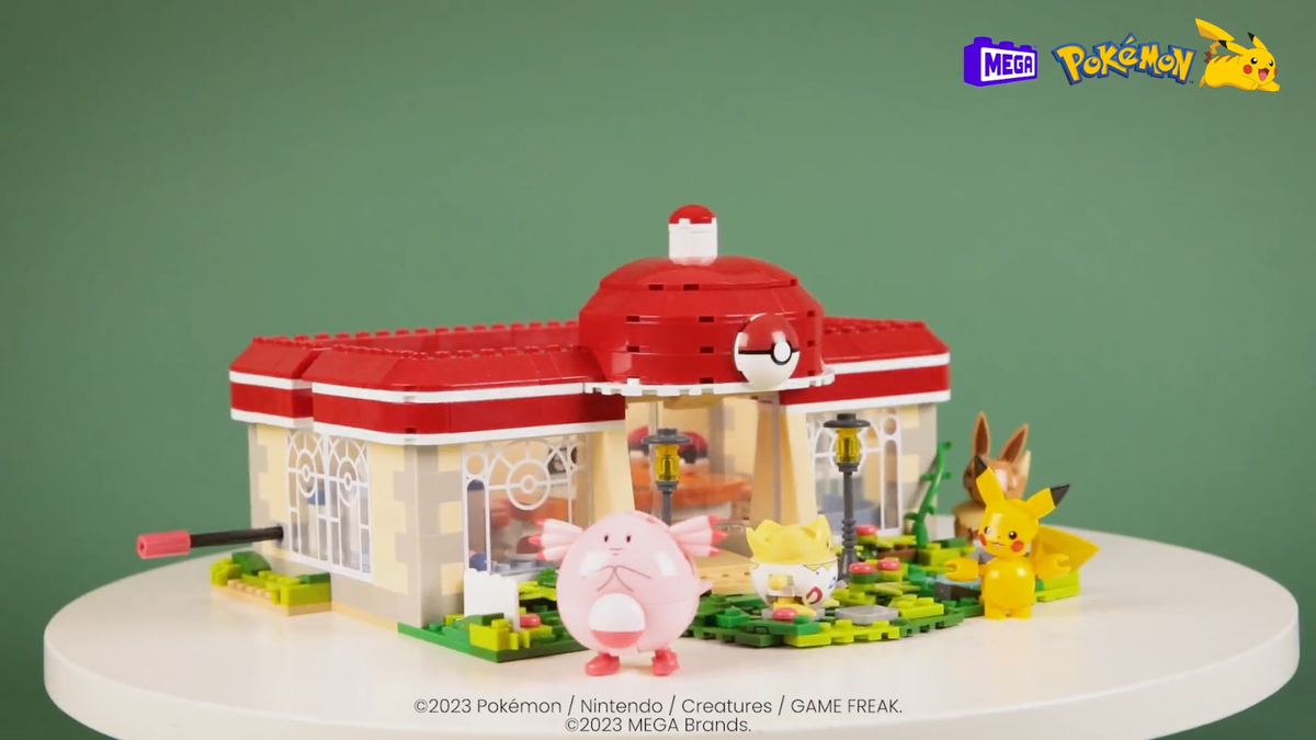 MEGA Pokémon Building Toys Set Forest Pokémon Center with 648 Pieces, | eBay