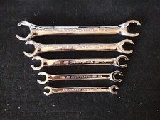 Craftsman 5 Piece Sae Prof. Fully Polished Flare Nut Line Wrench Set New Craftsman 5 Piece Sae Prof. Fully Polished Flare Nut Line Wrench Set New