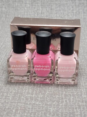 Deborah Lippmann  Color Nail Polish Trio Set .27 oz / 8ml New in Box