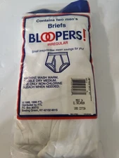 VTG Fruit of the Loom Bloopers Irregular Men’s Briefs XL 42-44 White 2  Sealed