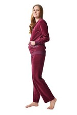 Damen Frauen Samtanzug, bequeme Hauskleidung, Damen-Sportanzug, lässiger Anzug