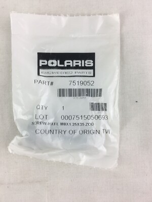 Polaris OEM 7519052 Screw M8X1.25X35 ZOD | eBay