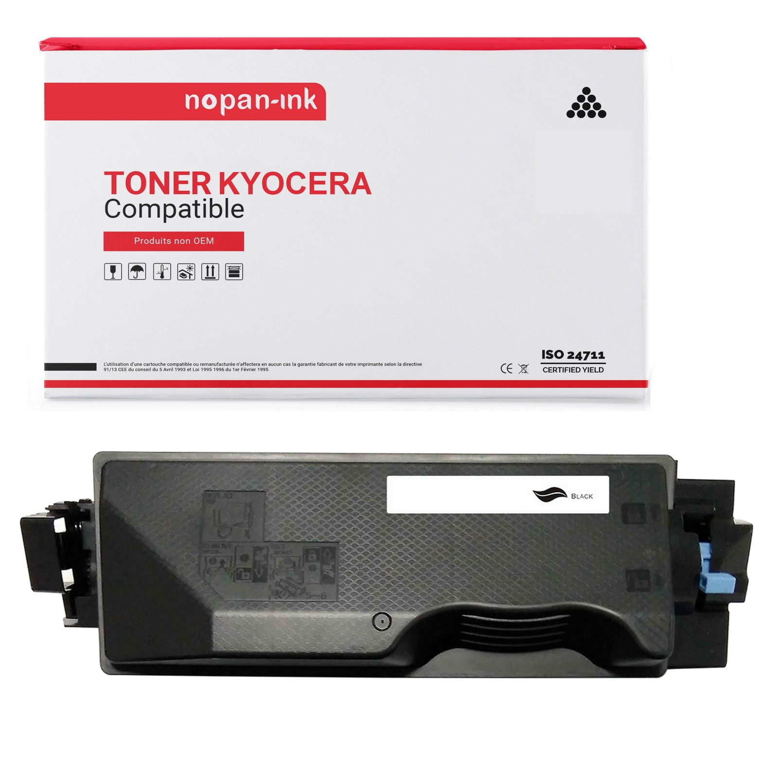 Toner noir TK5140K Kyocera à haute capacité pour textes nets
