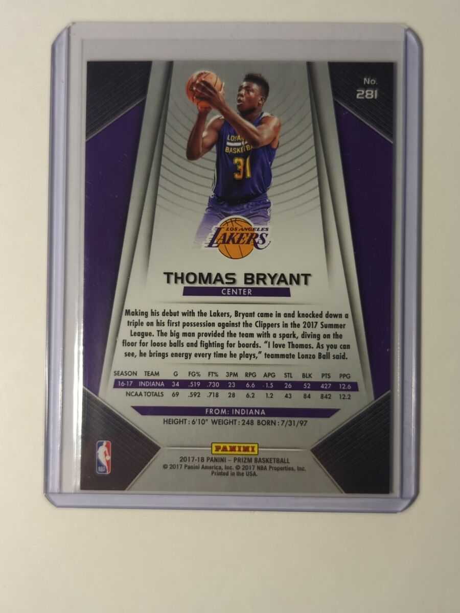 【624】NBA カード Thomas Bryant RC prizm 75シリ NBA カード Thomas Bryant RC prizm 75シリ