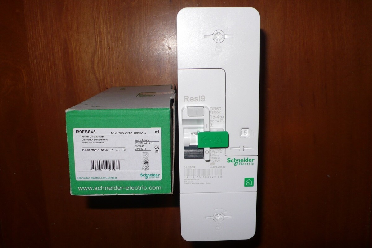 Itron 400016 - Disjoncteur de branchement EDF 2P 15-45A - diff 500 mA - instantané - SDB II 500 45A