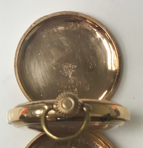 Illinois Watch Co. 10K Gold Filled Hunting Case Santa Fe Special Pocket Watch - Picture 3 of 12