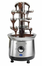 Chocolate Fountain Machine 4 Tier Stainless Steel Luxury Cheese Cascading Fondue