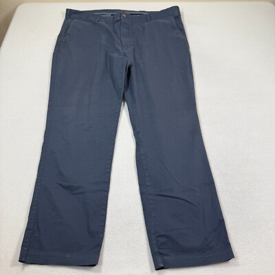 Hart Schaffner Marx Pants Mens 42x30 Blue Stretch Cotton Dress Casual Trousers