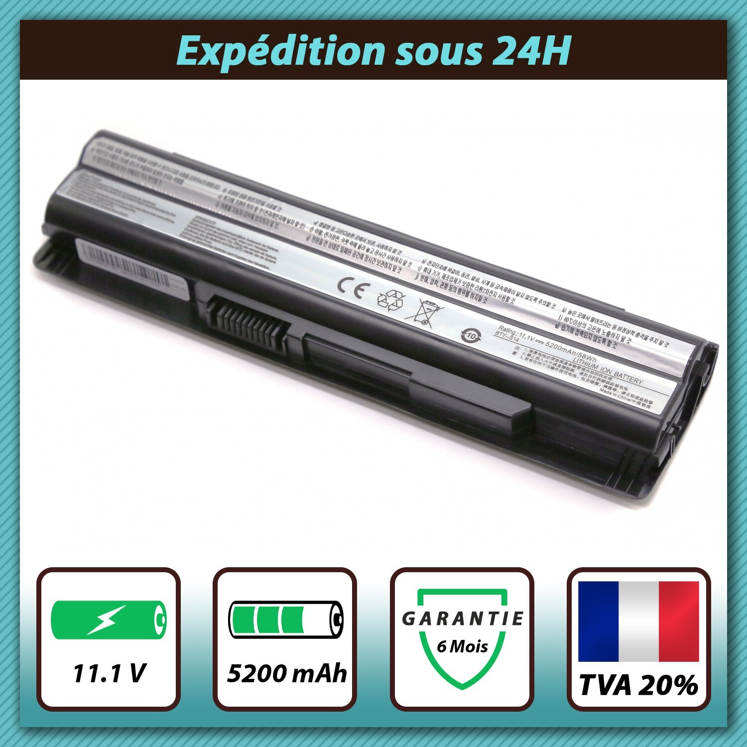 Batterie Medion Akoya Mini E1315 idéale pour le travail nomade et les voyages