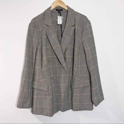 Lane Bryant Plaid Boyfriend Blazer 