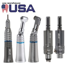 Dental Slow Low Speed Handpiece Straight Contra Angle Air Motor 2/4. Push/Latch