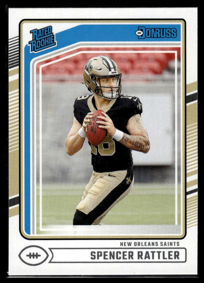 2024 Donruss #359 Spencer Rattler Rated Rookie Saints