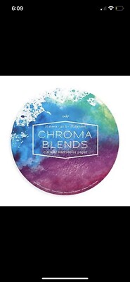 OOLY Chroma Circular Art Paper Pad for Watercolor Brush Markers, 20 Sheets, 10'' 