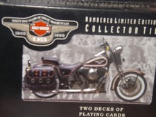 Harley Davidson 95th Anniversary Pride Tradition Limited 2 Deck Cards Tin