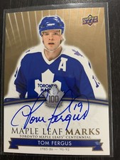 2017 Toronto Maple Leafs Centennial Marks #MLM-TF Tom Fergus Auto