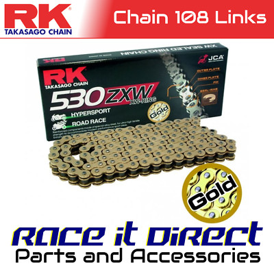 RK Kette für Honda VFR800 F1 PGM & CBS (RC46) 2000-2001 Gold XW-Ring