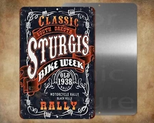 STURGIS BIKE WEEK     8" x 12" metal sign  Made in USA