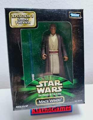 Hasbro 84138 - STAR WARS POTF 2 - Episode 1 Sneak Preview - MACE WINDU  D844